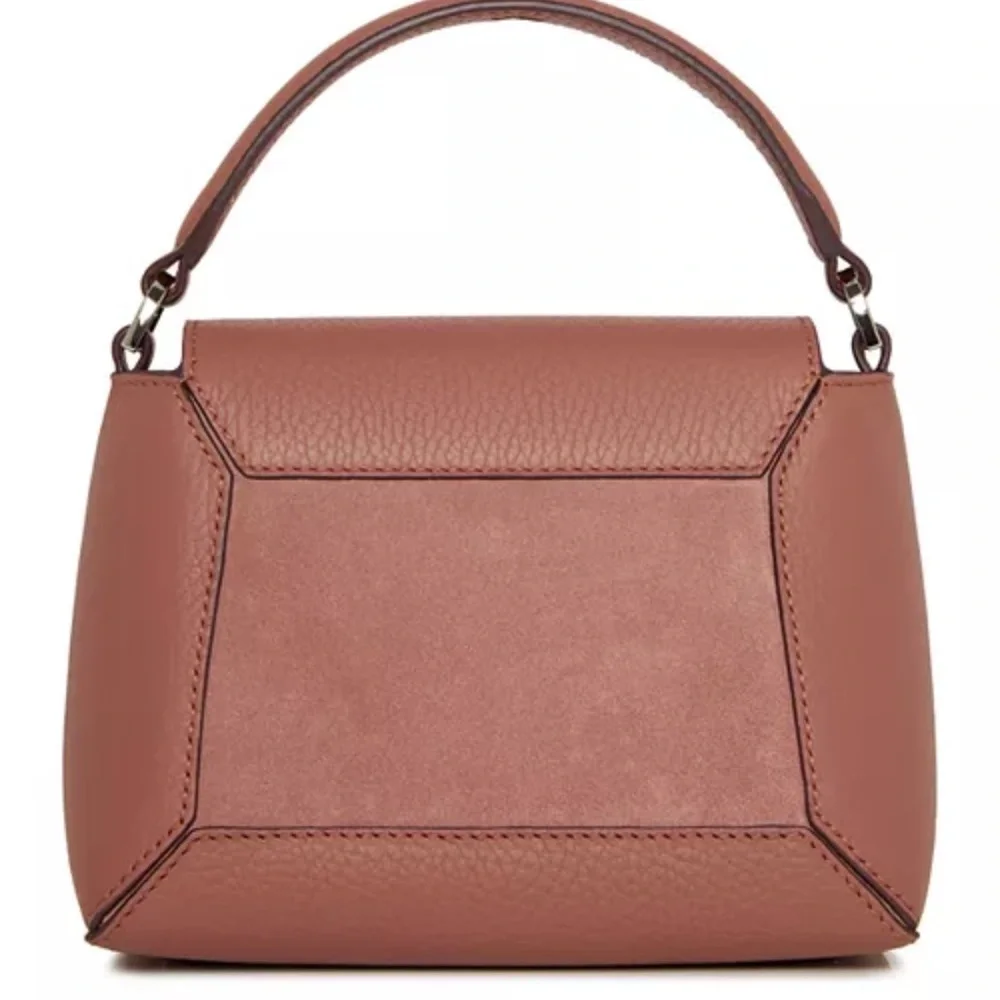 Strathberry Mosaic Nano Suede in Grain Sienna/Dusty Pink NWT MSRP $555 - Picture 3 of 15